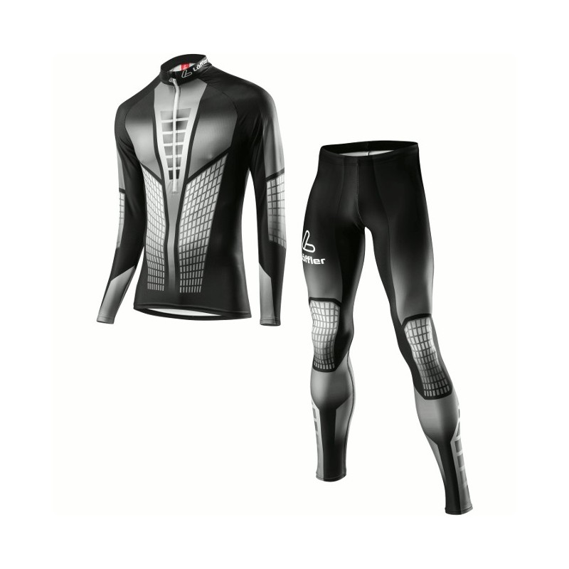 Löffler Langlauf ski suit WorldCup 2015 zwart